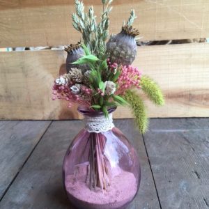 Duo de petits vases avec fleurs séchées. La petite Mayula
